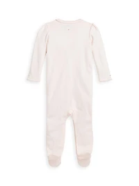 Baby Girl's Floral Organic Cotton Coverall