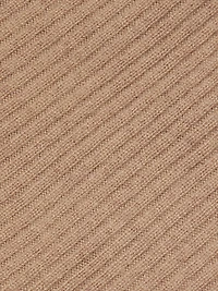 Wool-Cashmere Ribbed Asymmetrical Sweater