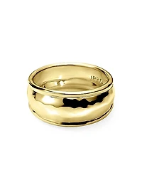 Goddess 18K Yellow Gold Thin Ring