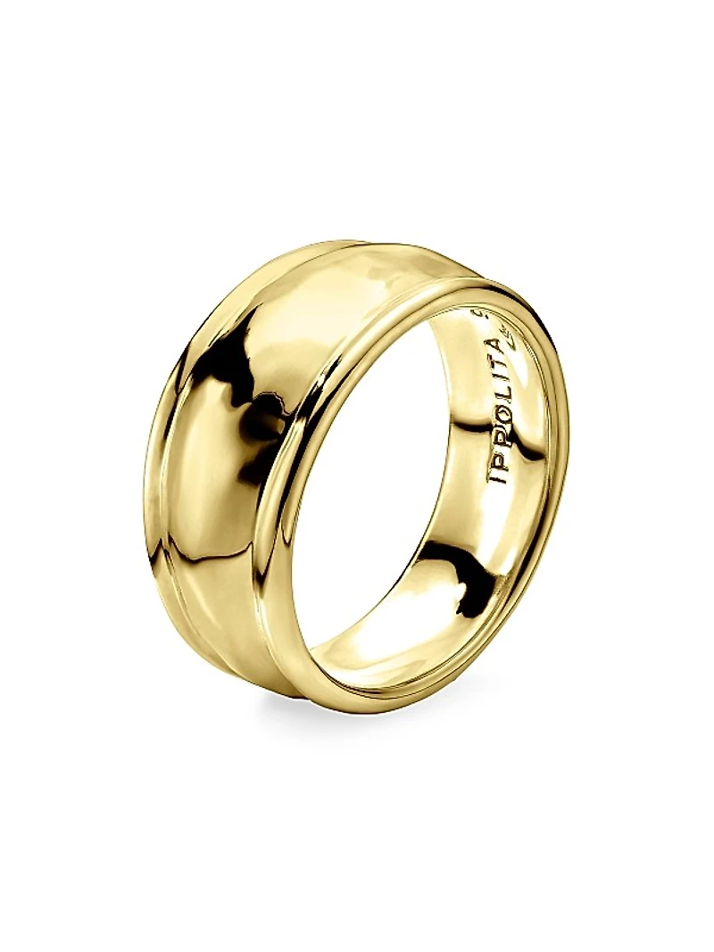Goddess 18K Yellow Gold Thin Ring