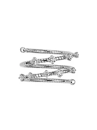 Rugiada Diamanti 18K White Gold & Diamond Wrap Ring