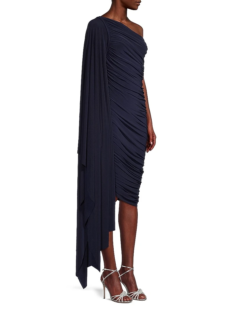Diana Asymmetric Ruched Dress