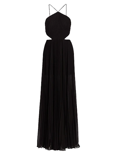 Janet Halterneck Cut Out Gown