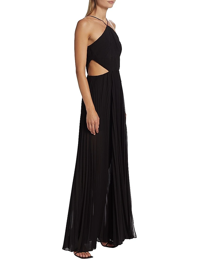 Janet Halterneck Cut Out Gown