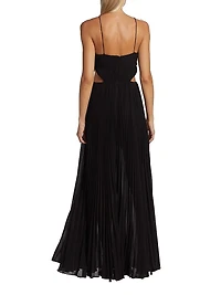 Janet Halterneck Cut Out Gown
