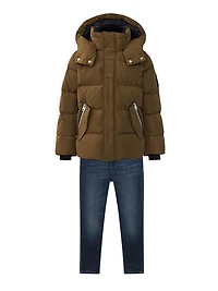 Little Boy's & Boy's Hudson Hooded Down Jacket