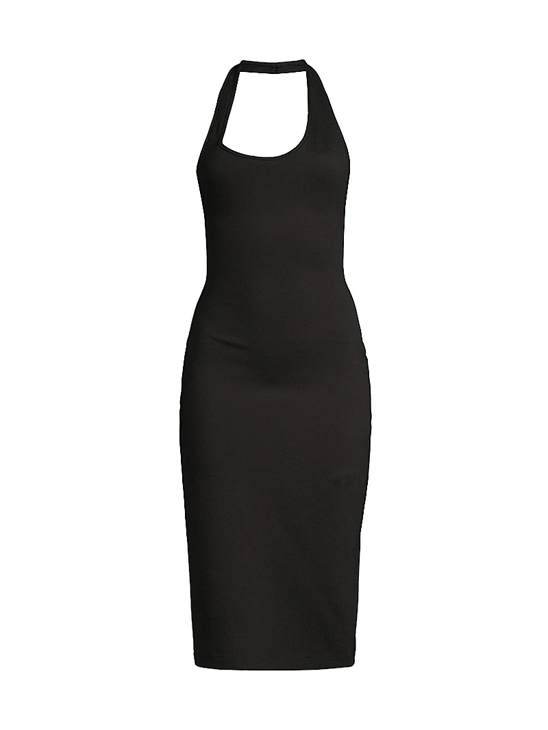 Halterneck Midi-Dress