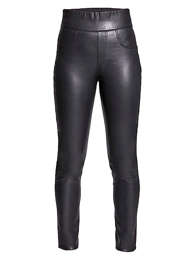 Gigi Stretch Leather Leggings