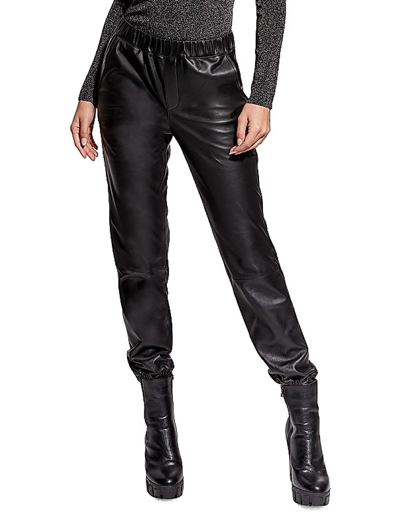 The Upcycled Leather Joggers