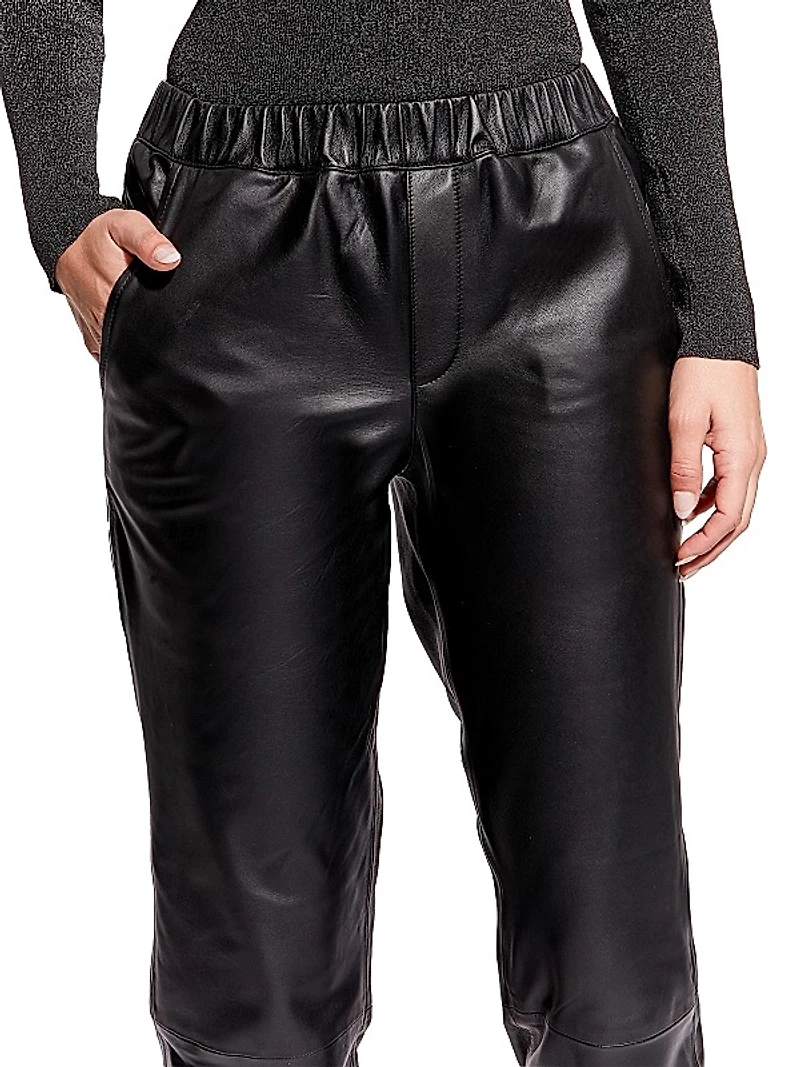 The Upcycled Leather Joggers