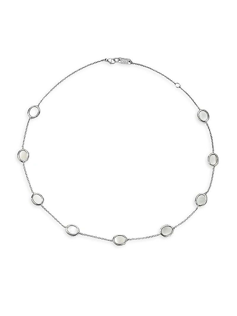 Confetti Sterling Silver & Mother-Of-Pearl Short Station Necklace