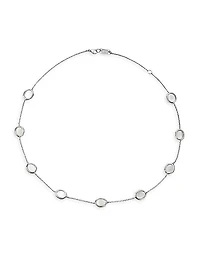 Confetti Sterling Silver & Mother-Of-Pearl Short Station Necklace