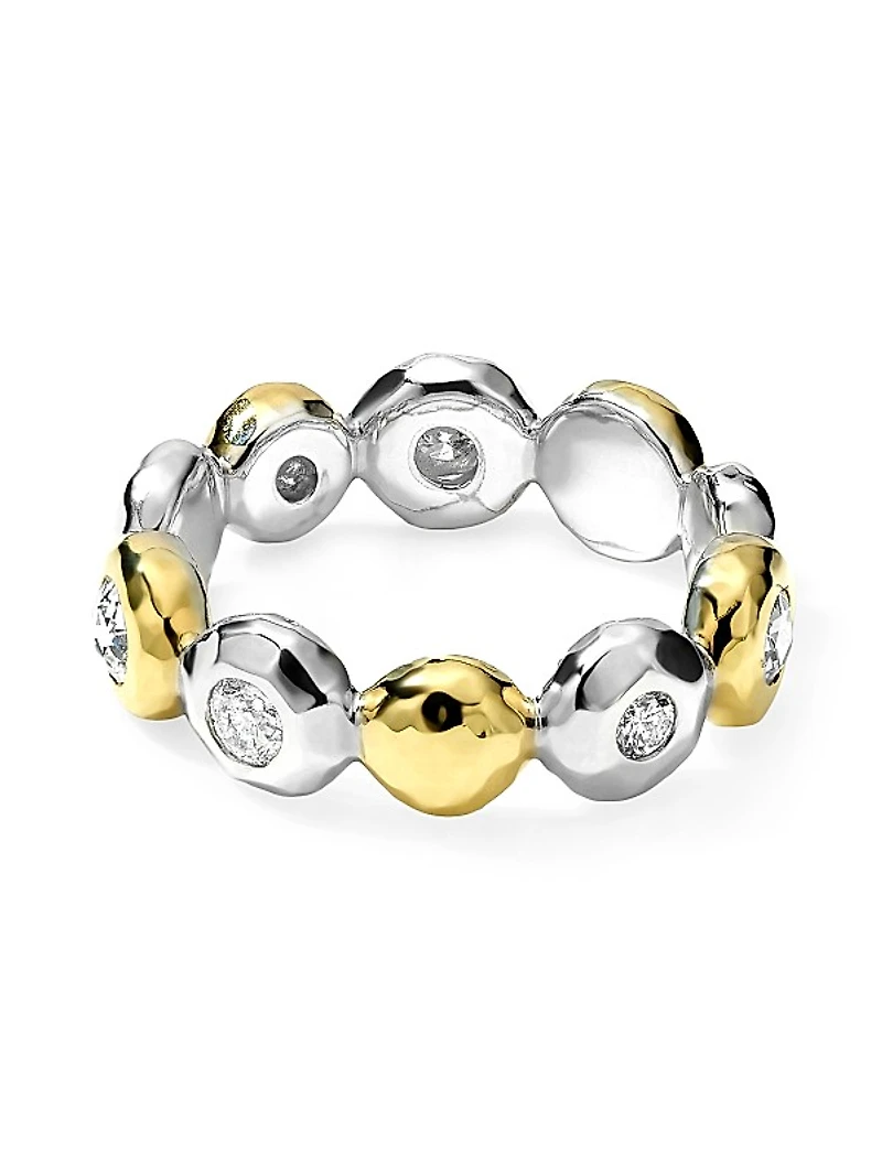 Stardust Chimera Stardust Paparazzi 18K Gold, Diamond & Sterling Silver Thick Ring