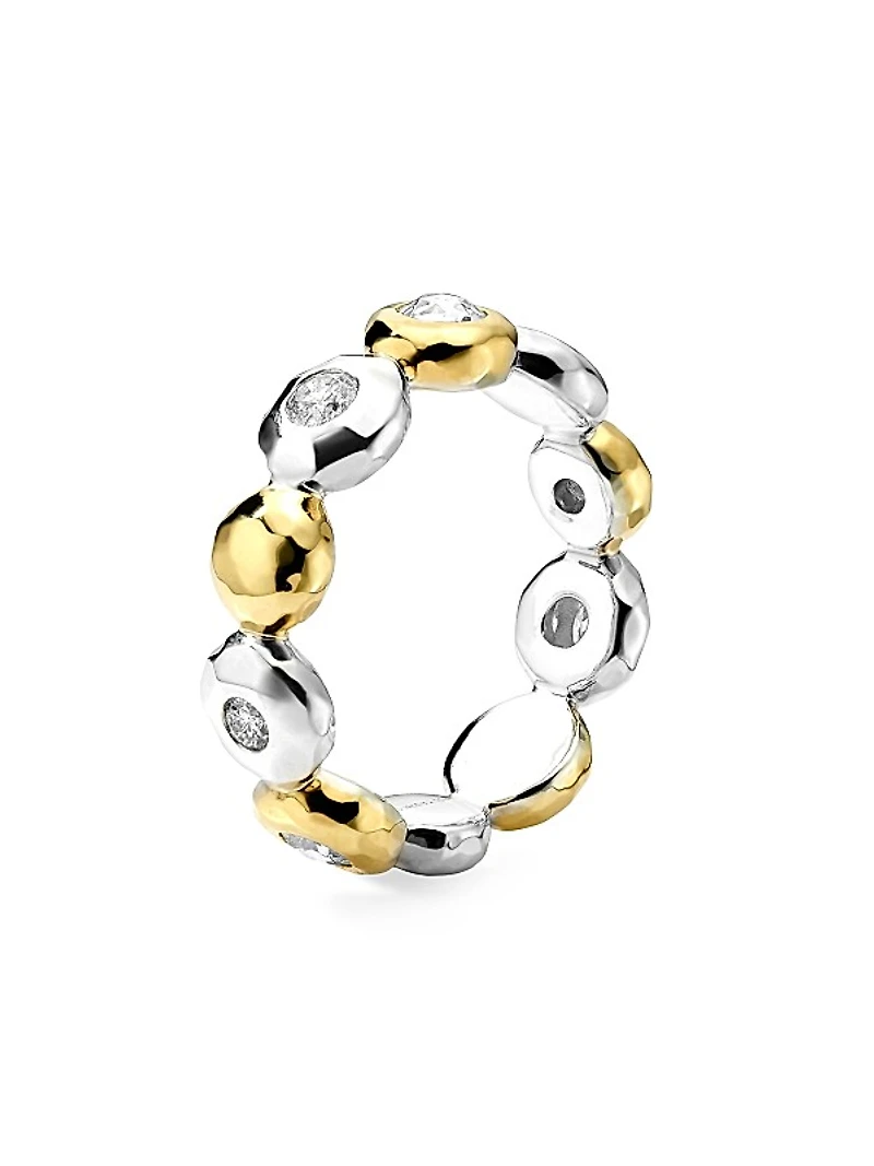 Stardust Chimera Stardust Paparazzi 18K Gold, Diamond & Sterling Silver Thick Ring