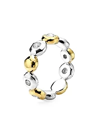 Stardust Chimera Stardust Paparazzi 18K Gold, Diamond & Sterling Silver Thick Ring