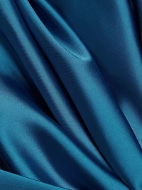 August Satin Cape Midi-Dress