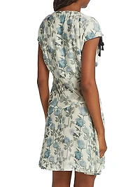 Juliette Floral Velvet Minidress
