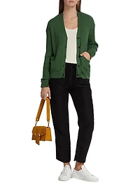Viola Pleated Ankle-Crop Pants