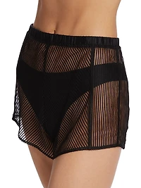Striped Lace Tap Shorts