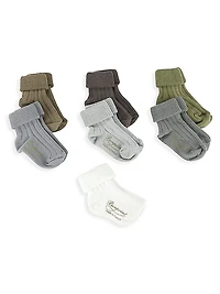 Little Kid's Pair Of 7 Socks Set