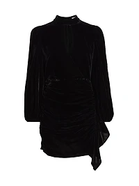 Zadie Cut-Out Velvet Minidress