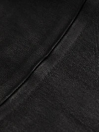 Cropped Leather Boot-Cut Pants