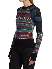 Knit Mélange Hybrid Jumper