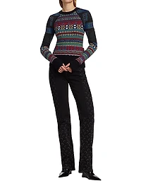Knit Mélange Hybrid Jumper