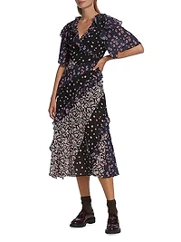 Ambroise Floral Cotton Midi-Dress