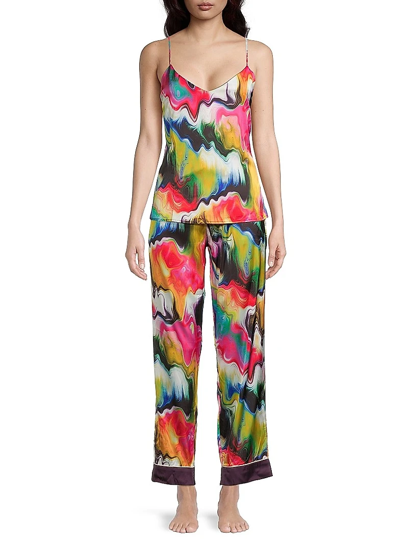 Shanaya Iridiana Printed 2-Piece Pajama Set