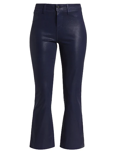 Kendra Cropped Coated Jeans