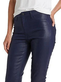 Kendra Cropped Coated Jeans