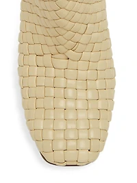 Woven Leather Ankle Boots