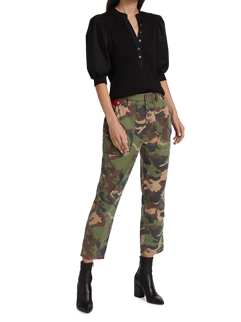 Coralee Puff-Sleeve Top
