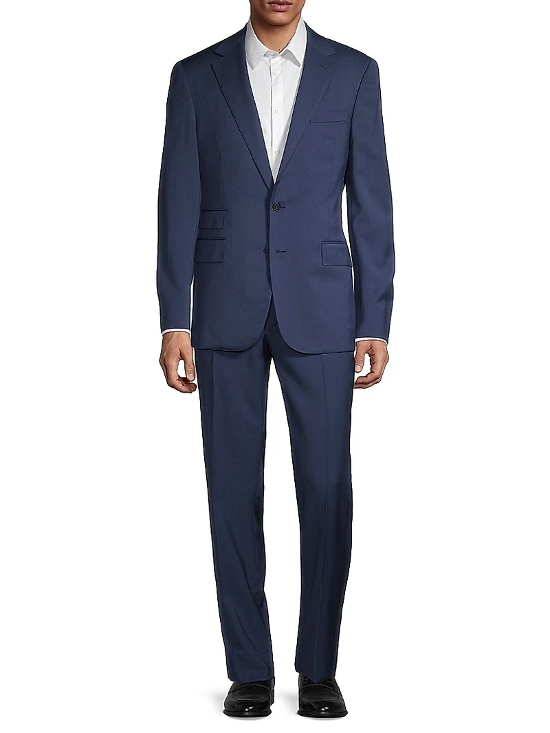 Gregory Single-Breasted Two-Button Wool Suit