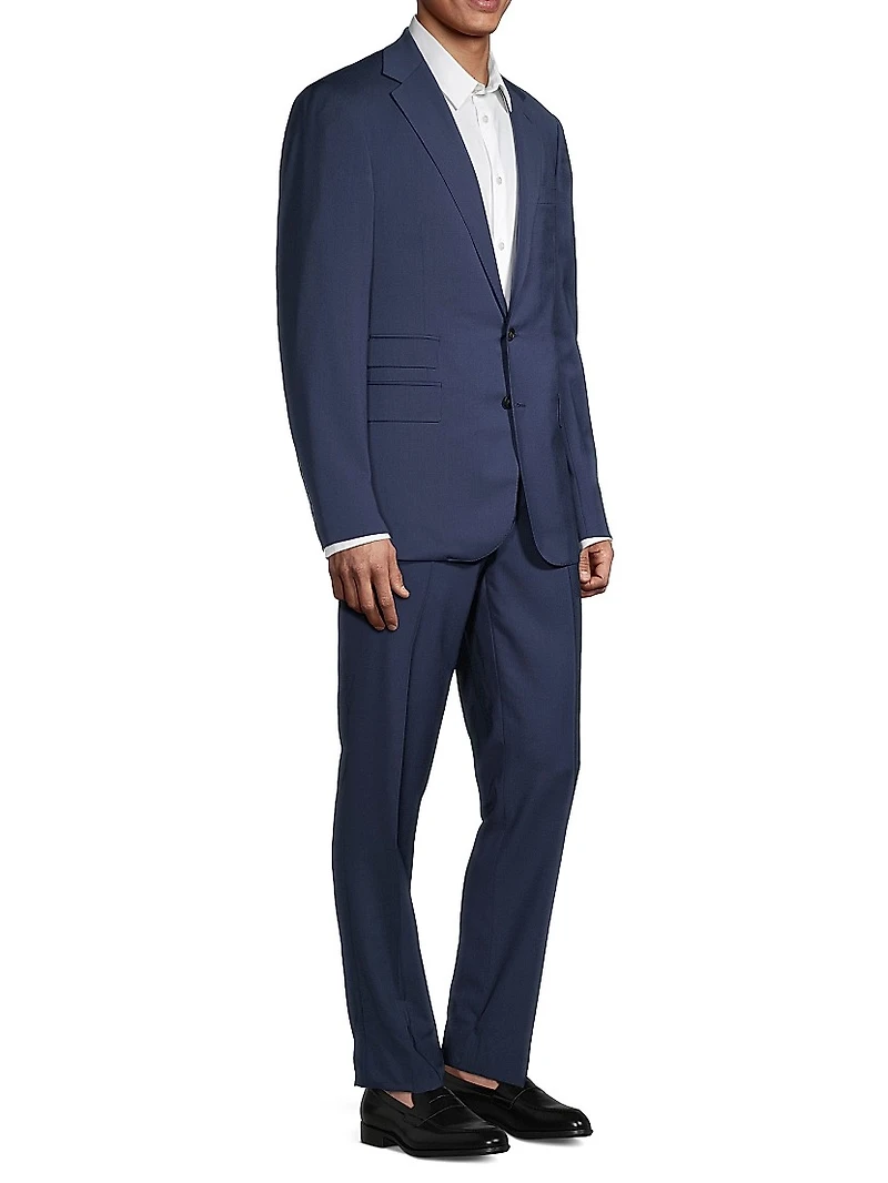 Gregory Single-Breasted Two-Button Wool Suit