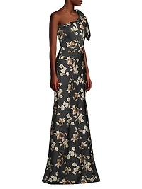 Aubrey Floral One-Shoulder Mermaid Gown