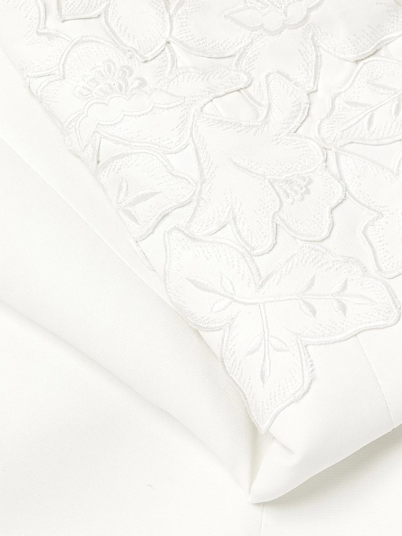 Alanna Embroidered Strapless Minidress