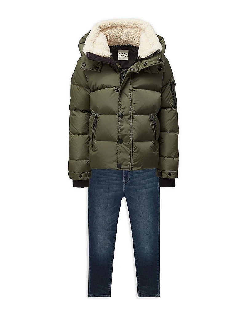 Little Boy's & Frontier Sherpa Down Jacket
