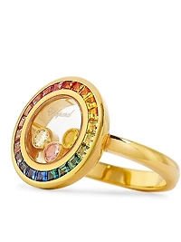 Happy Diamonds 18K-Gold, Rainbow Sapphire & 0.1 TCW Diamond Ring