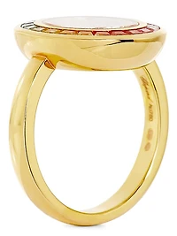 Happy Diamonds 18K-Gold, Rainbow Sapphire & 0.1 TCW Diamond Ring
