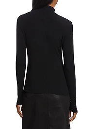 Rib Turtleneck Sweater