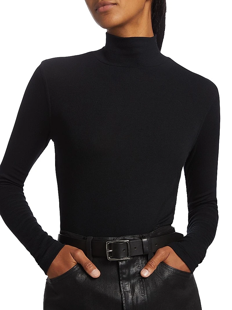 Rib Turtleneck Sweater