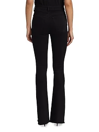 Maya High-Rise Straight-Leg Split Jeans