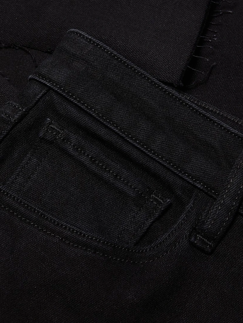 Maya High-Rise Straight-Leg Split Jeans