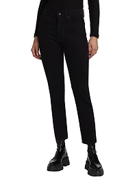 Empire High-Rise Cropped Jeans