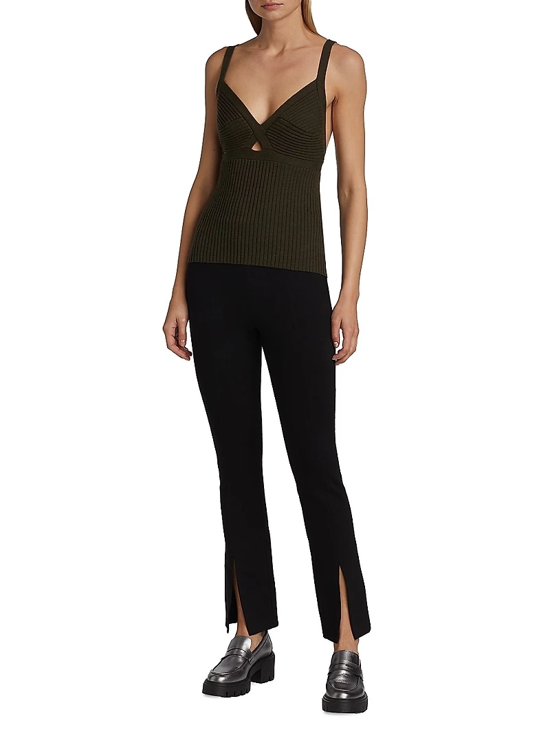 Cut-Out Cashmere Tank