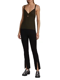 Cut-Out Cashmere Tank