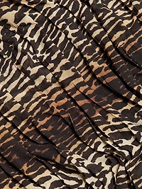 Golden Leopard Stretch-Silk Minidress