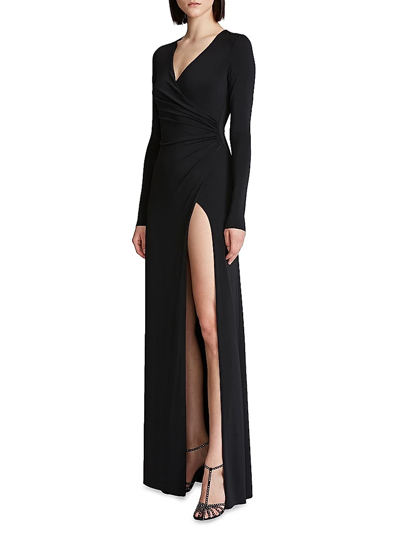 Sydney Ruched Jersey Gown